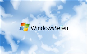 Windows Seven, sky and clouds HD wallpaper