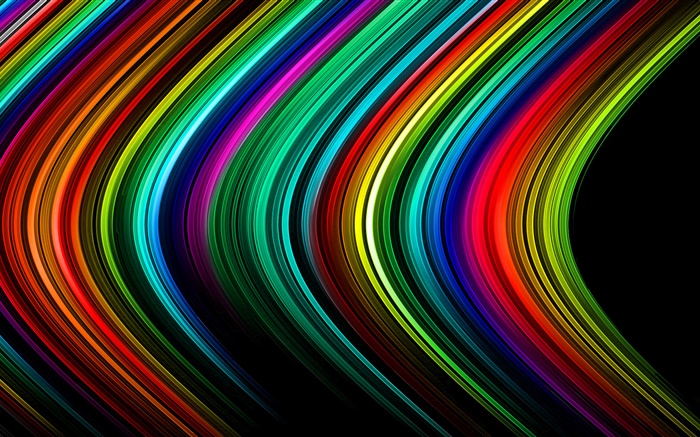 Abstract lines, stripes, colorful, light, rays Wallpapers Pictures Photos Images