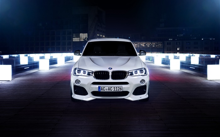 BMW ACS X4 white car front view Wallpapers Pictures Photos Images