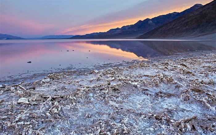 Dead sea, coast, dusk, sunset Wallpapers Pictures Photos Images