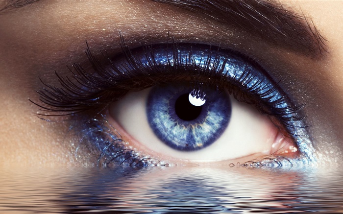 Eyes and water, creative design Wallpapers Pictures Photos Images