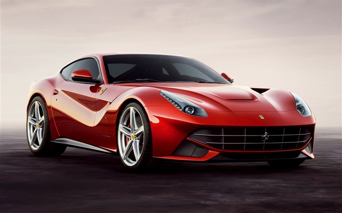Ferrari F12 Berlinetta red supercar front view Wallpapers Pictures Photos Images