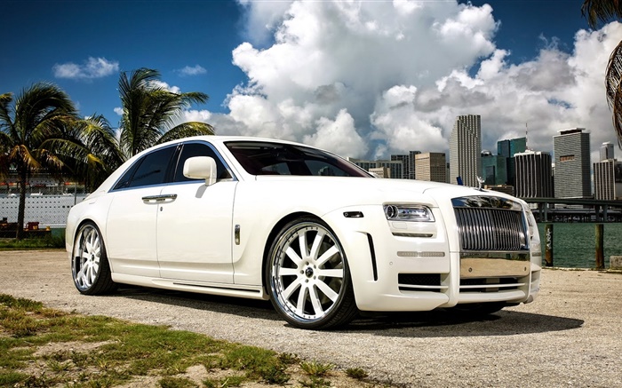 Rolls-Royce white ghost limited car Wallpapers Pictures Photos Images