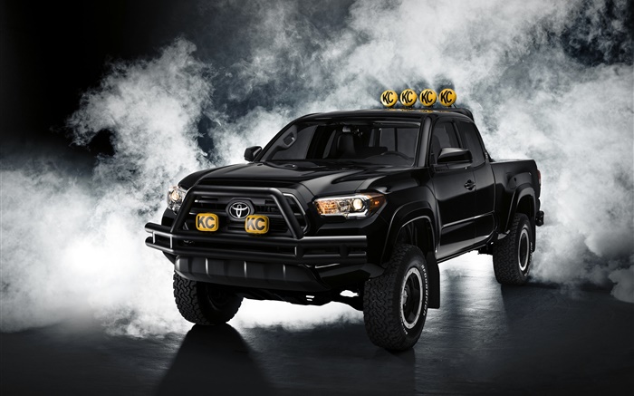 Toyota Tacoma black pickup Wallpapers Pictures Photos Images