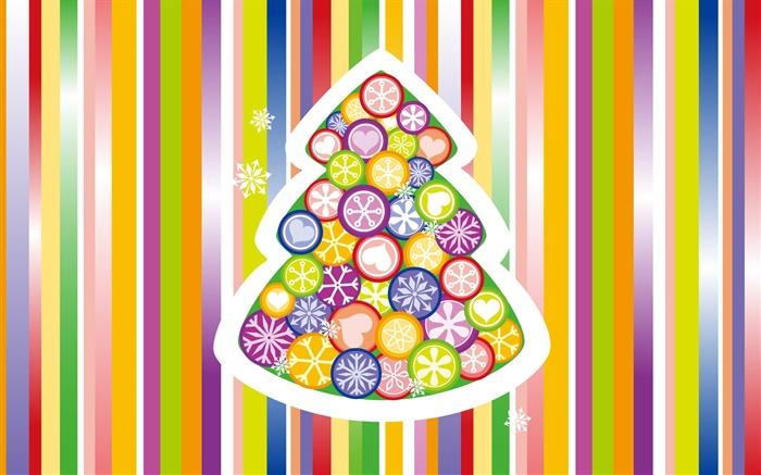 Christmas trees, colorful background, creative design Wallpapers Pictures Photos Images