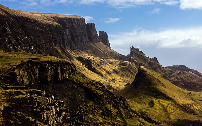 Slope, mountain, Isle of Skye, Scotland, UK Wallpapers Pictures Photos Images