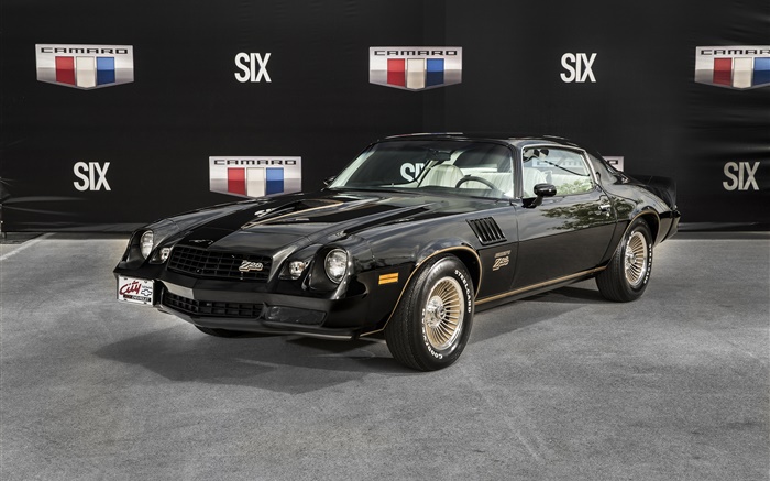 1978 Chevrolet Camaro Z28 black car Wallpapers Pictures Photos Images