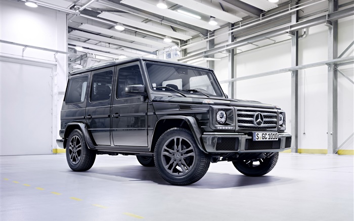 2015 Mercedes-Benz G500 W463 black pickup Wallpapers Pictures Photos Images