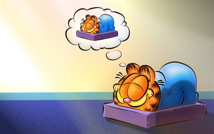 Garfield sleeping, anime Wallpapers Pictures Photos Images