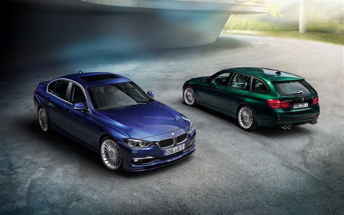 2013 Alpina BMW 3-Series F30 F31 cars, blue and green Wallpapers Pictures Photos Images