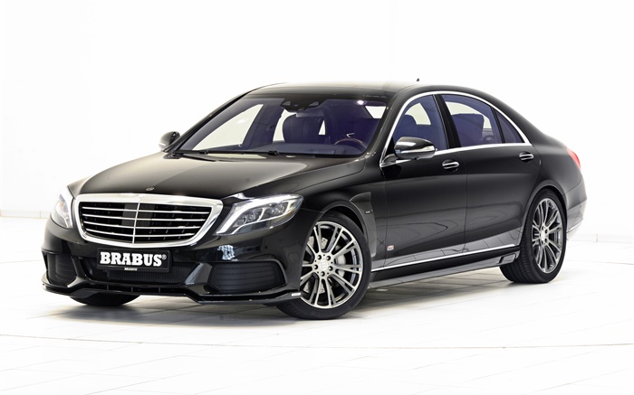 2015 Brabus Mercedes-Benz B50 Hybrid W222 black car Wallpapers Pictures Photos Images