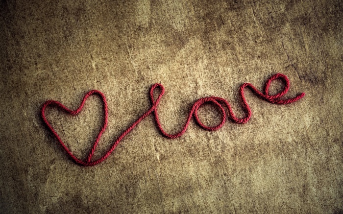 Red rope, love hearts Wallpapers Pictures Photos Images