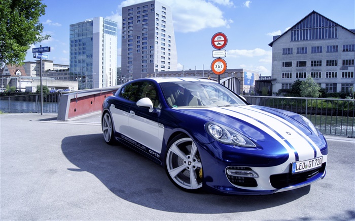 2015 Porsche Gemballa GTP 720 blue supercar Wallpapers Pictures Photos Images