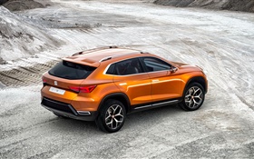 2015 Seat 20V20 concept SUV orange car HD wallpaper