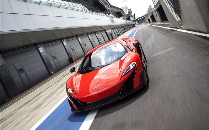2015 McLaren 675LT US-spec red supercar Wallpapers Pictures Photos Images