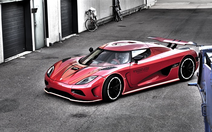 Koenigsegg red supercar Wallpapers Pictures Photos Images