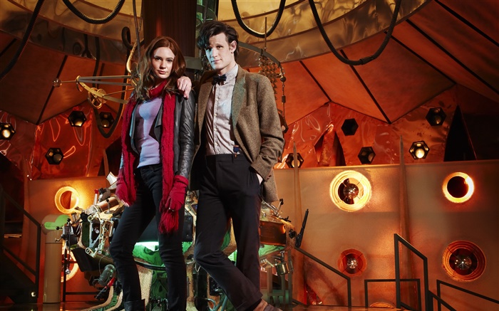 Matt Smith, Amy Pond, Doctor Who, TV Series Wallpapers Pictures Photos Images