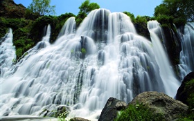 Armenia, waterfalls, stream, rocks HD wallpaper