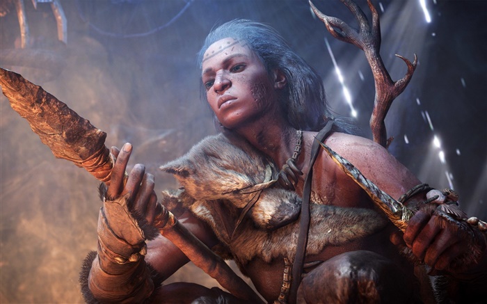Far Cry: Primal, girl use spear Wallpapers Pictures Photos Images