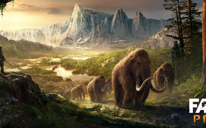 Far Cry: Primal, mammoths, ancient Wallpapers Pictures Photos Images
