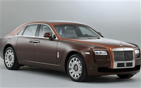 Rolls-Royce Ghost brown luxury car HD wallpaper