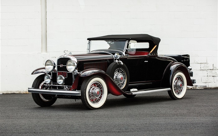 1931 Buick Series 90 Roadster, black color Wallpapers Pictures Photos Images