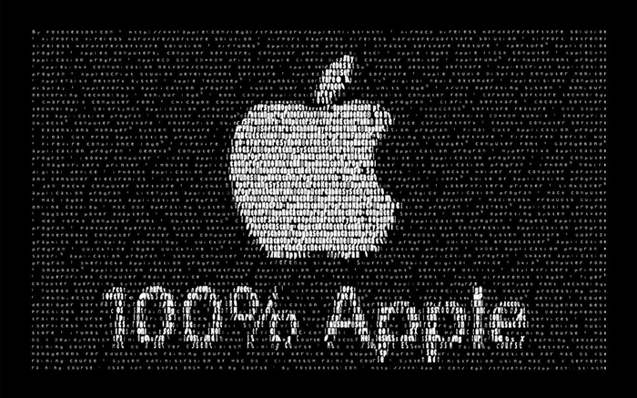 Apple logo, black background, creative design Wallpapers Pictures Photos Images