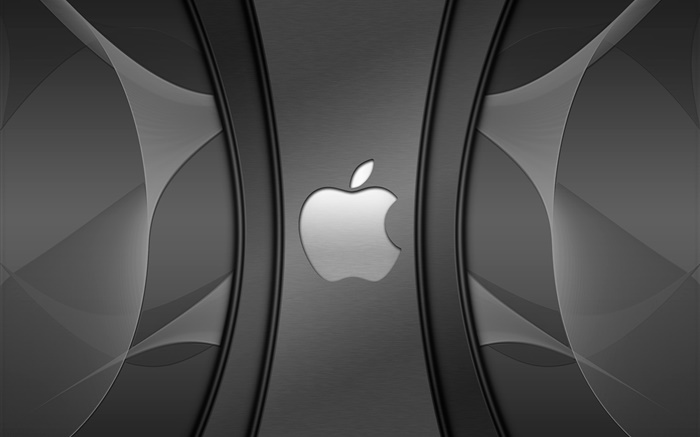 Apple logo, metal background Wallpapers Pictures Photos Images