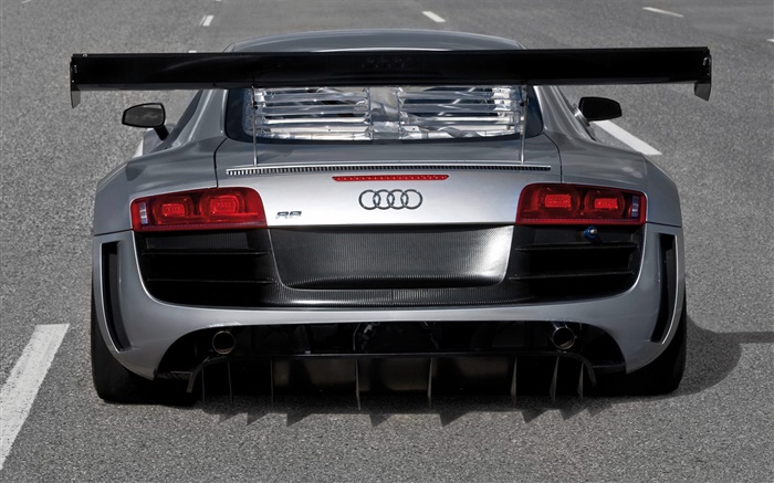 Audi R8 supercar rear view Wallpapers Pictures Photos Images