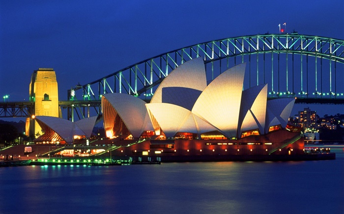Australia, beautiful night in Sydney Wallpapers Pictures Photos Images