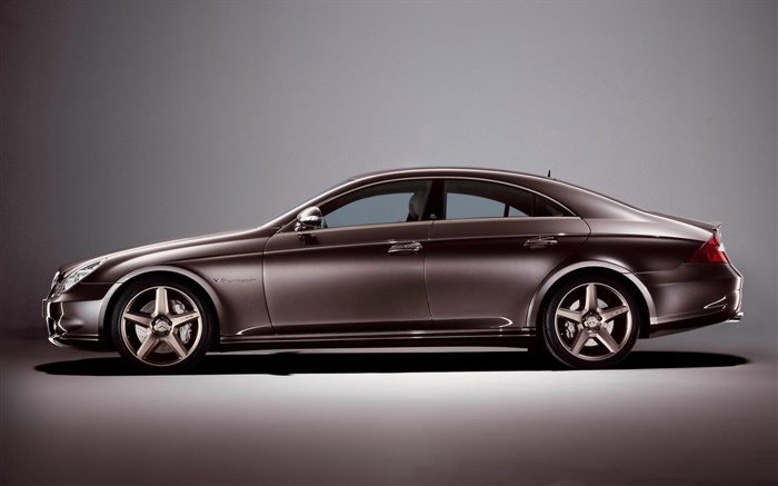 Brown color Mercedes-Benz car side view Wallpapers Pictures Photos Images