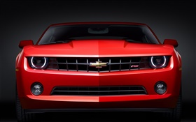 Chevrolet RS red car front view HD wallpaper