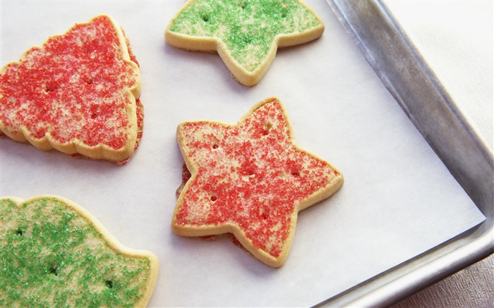 Christmas food, sweet cakes, stars Wallpapers Pictures Photos Images