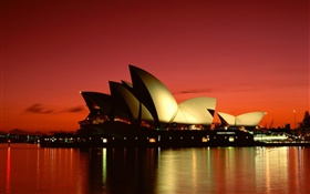 City night, Sydney, Australia HD wallpaper