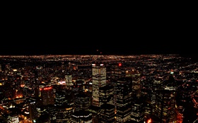 City night view, lights like stars HD wallpaper