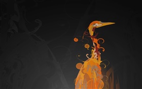 Creative design, abstract, bird HD wallpaper