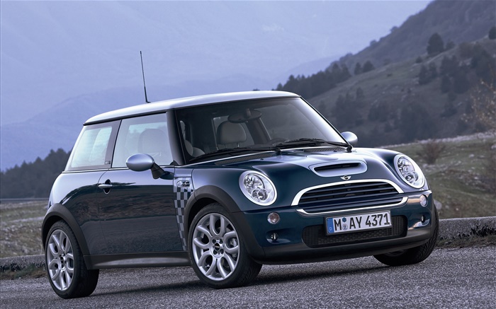 Dark blue MINI car Wallpapers Pictures Photos Images