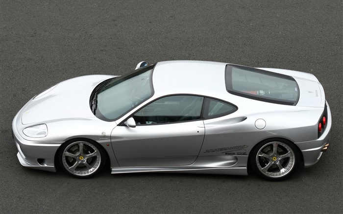 Ferrari F430 white supercar top view Wallpapers Pictures Photos Images