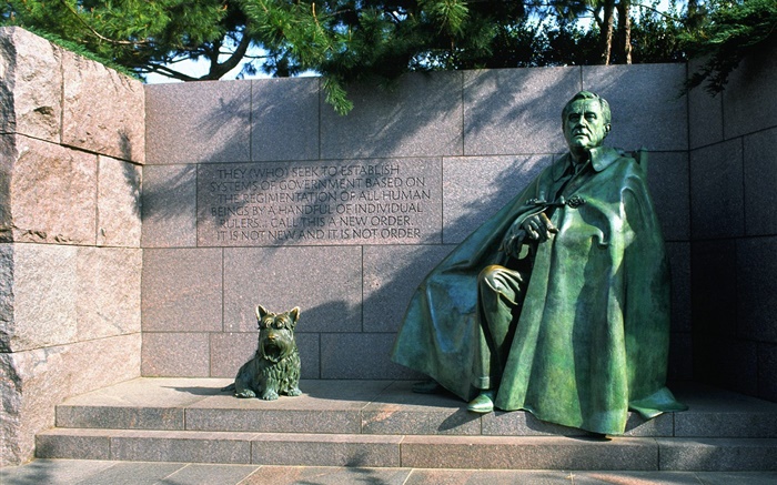 Franklin Delano Roosevelt, statue Wallpapers Pictures Photos Images