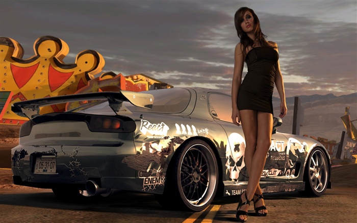 Girl with supercar Wallpapers Pictures Photos Images