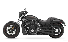 Harley-Davidson black motorcycle side view HD wallpaper