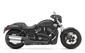 Harley-Davidson black motorcycle HD wallpaper