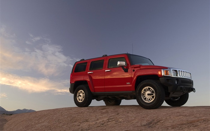 Hummer H3 red car Wallpapers Pictures Photos Images