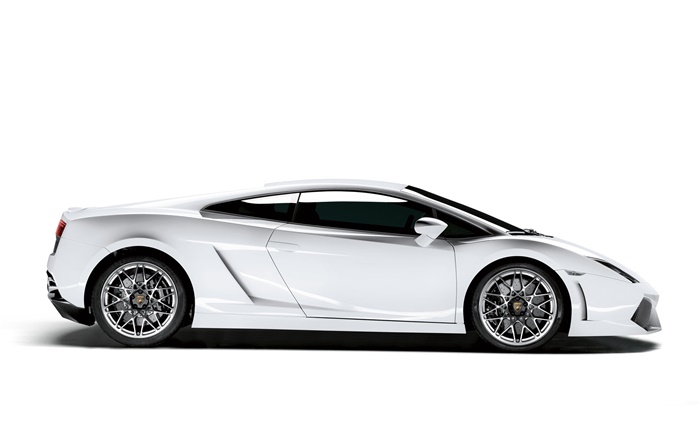 Lamborghini white car side view Wallpapers Pictures Photos Images
