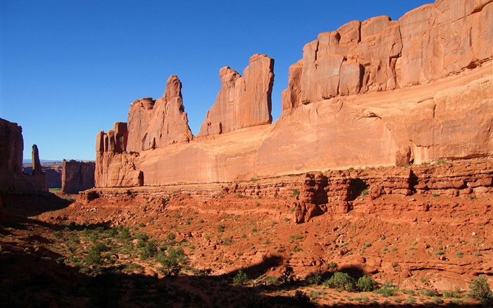 Red rocks, Arches National Park, United States Wallpapers Pictures Photos Images