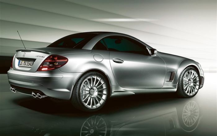 Silver Mercedes-Benz car side view Wallpapers Pictures Photos Images