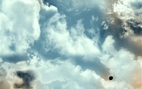 Sky, clouds, planet