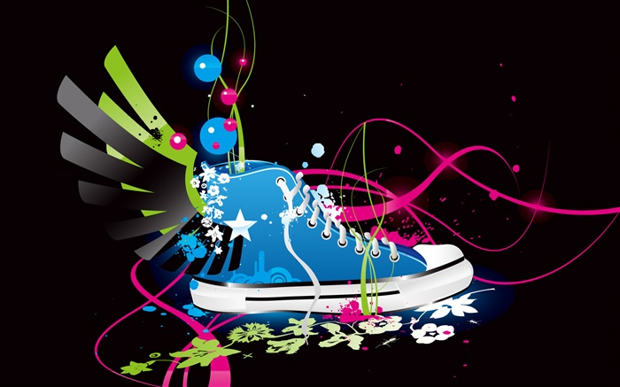 Sport shoes, wings, creative, vector design Wallpapers Pictures Photos Images