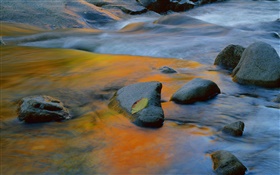 Stones, creek, water HD wallpaper