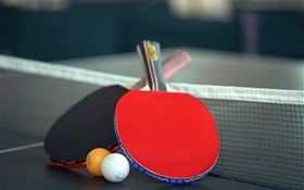 Table tennis and racket HD wallpaper